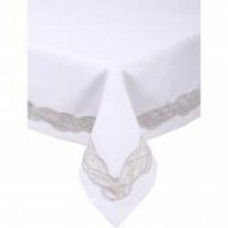 Скатерть водонепроницаемая Stella 120x160 см белый Daimon Home