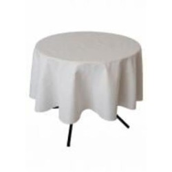 Скатерть Скатерть круглая Жемчужина White d180 180x180 см Прованс