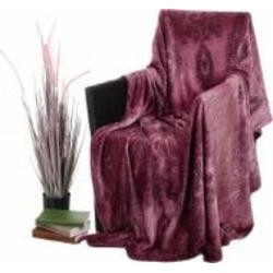 Плед Frannel Persis Ruby 200x220 см бордовый La Nuit