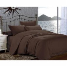 Комплект постельного белья Люкс семейный коричневый Home Line