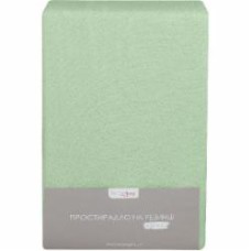 Простынь на резинке 90x200 см салатовый Homeline