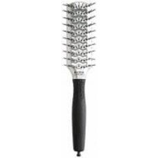 Щетка для укладки феном Olivia Garden двухсторонняя туннельная ESSENTIAL STYLE DOUBLE TUNNEL серебристый