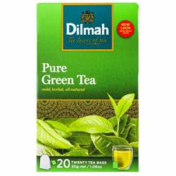 Чай зеленый Dilmah байховый Pure Green 20 шт. 1,5 г (9312631132151)