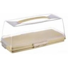 Тортовница Dunya Plastik 30309-9DN-cappuccino прямоугольная