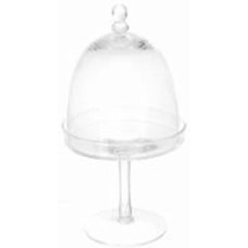 Блюдо на ножке Wrzesniak Glassworks Knob с куполом 13 см 14-3501