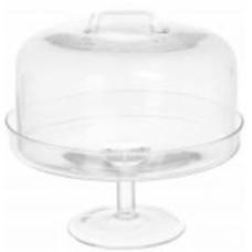Блюдо на ножке Wrzesniak Glassworks Funny с куполом 24 см 14-3498A