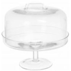 Блюдо на ножке Wrzesniak Glassworks Funny с куполом 24 см 14-3498A