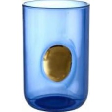 Стакан низкий Fiora Mumbai Gold синий стекло 495 мл 1 шт.