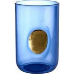 Стакан низкий Fiora Mumbai Gold синий стекло 495 мл 1 шт.