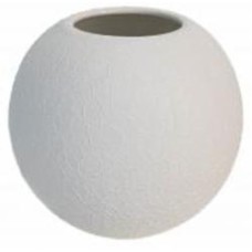 Ваза керамическая Nana ceramics Шар 16 см шелк белый