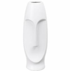 Ваза керамическая Luna Face 10х9,5х24 см 24 см белая PS31544
