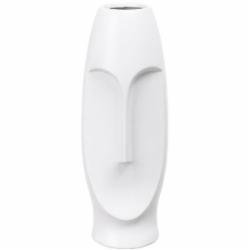 Ваза керамическая Luna Face 10х9,5х24 см 24 см белая PS31544