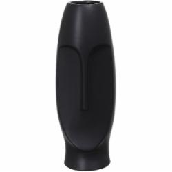 Ваза керамическая Luna Face 10х9,5х24 см 24 см черная PS31544