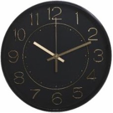 Часы настенные Optimal черно-золотой 30х30х4 см