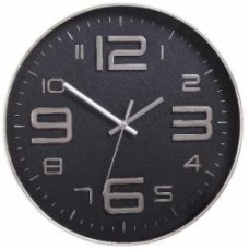 Часы настенные ROSS черный с серебристым 30.5 см