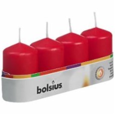 Свеча 60/40 Красная 4 шт. / уп Bolsius