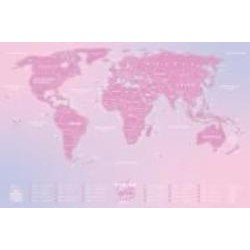Скретч-карта Travel Map Love World 1DEA.me