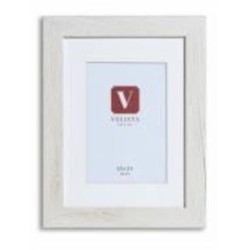 Фоторамка с паспарту Velista 40D-011-152v 15x21/10x15 см бело-серый