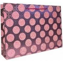 Пакет подарочный 24x34x9 см текстурный розовый