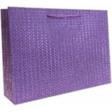 Пакет подарочный 24x34x9 см текстурный фиолетовый