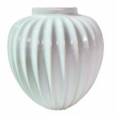 Ваза керамическая белая Glaze Шар Наша Кераміка