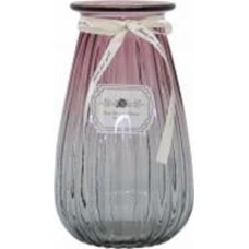 Ваза стеклянная CRYSTAL Crystal Rose 19 см 21 см розово-серая 83000004/2_YBCG-MT-4 Ваза стеклянная CRYSTAL Crystal Rose 19 см 21 см розово-серая 83000004/2_YBCG-MT-4