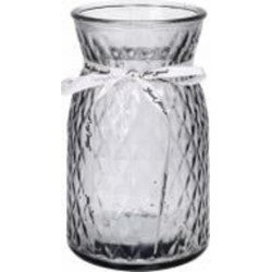 Ваза стеклянная CRYSTAL Crystal Sandy 18 см 18 см серая 83210414-38/2_YBG210414-3