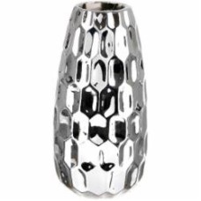 Ваза керамическая Shiny DLP19194E-2 21 см серебряная DLP19194E-2