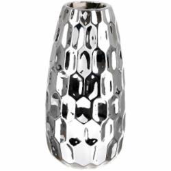 Ваза керамическая Shiny DLP19194E-2 21 см серебряная DLP19194E-2