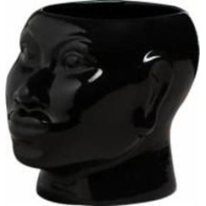 Ваза керамическая Nana ceramics Африканка 15,5 см черный глянец