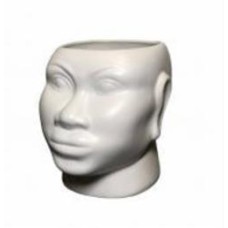 Ваза керамическая Nana ceramics Африканка 15,5 см белый муар