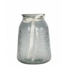 Ваза стеклянная CRYSTAL Shelly (83000261/4) 18,5 см серая 83000261/4
