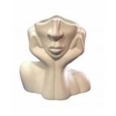 Ваза керамическая Nana ceramics Леди 22 см белый муар