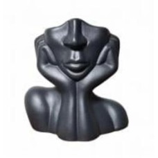 Ваза керамическая Nana ceramics Леди 22 см черный муар
