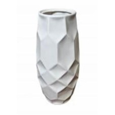Ваза керамическая Nana ceramics Леди 32 см белый глянец