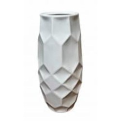 Ваза керамическая Nana ceramics Эдем 32 см белый муар