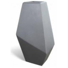 Ваза Rezon Геометрия V013 25 см серый матовый V013X02m