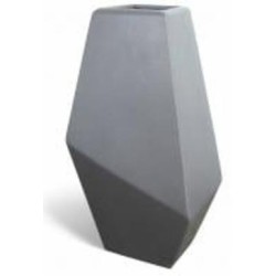 Ваза Rezon Геометрия V013 25 см серый матовый V013X02m