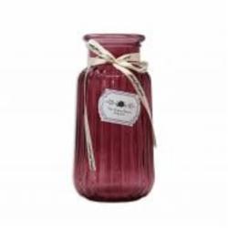 Ваза стеклянная CRYSTAL Agata 22 см розовая 83220608142_YBCG-220608-1 Ваза стеклянная CRYSTAL Agata 22 см розовая 83220608142_YBCG-220608-1