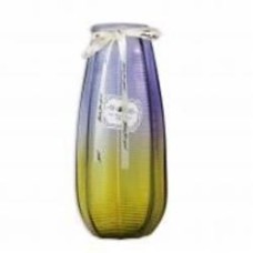 Ваза стеклянная CRYSTAL Alnita 26,5 см желто-синяя 83210414102_YBCG-210414-1