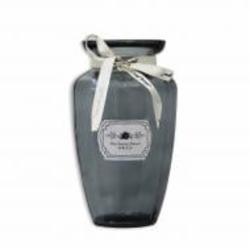 Ваза стеклянная CRYSTAL Jane 20 см серая 83210414293_YBCG-210414-2