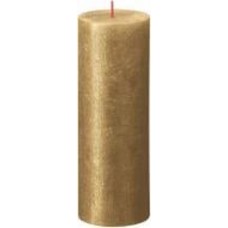 Свеча Рустик столбик SHIMMER 190/68 золото Bolsius
