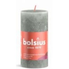 Свеча Рустик столбик SHINE 100/50 нефрит Bolsius