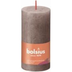 Свеча Рустик столбик SHINE 100/50 серая Bolsius