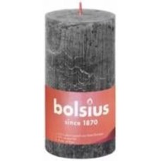 Свеча Рустик столбик SHINE 130/68 серое облако Bolsius