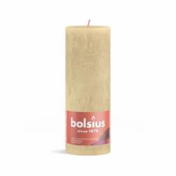 Свеча Рустик столбик SHINE 190/68 беж Bolsius