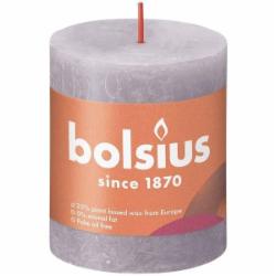 Свеча Рустик столбик SHINE 80/68 лаванда Bolsius