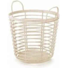 Корзина ажурная ZANZI ECO WOOD с ручками многофункциональная 430х463 мм, крем