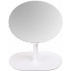 Зеркало косметическое овальное ST 16x21,5 cм белое