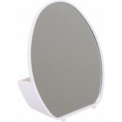 Зеркало косметическое овальное ST 20x15 см белое